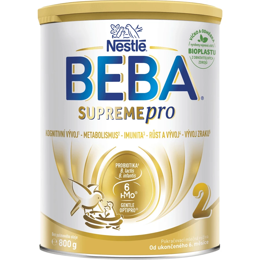 Nestlé Beba SUPREMEдля 2 дитяче молоко від 6 місяців 6HMO 800 г: ціни та характеристики