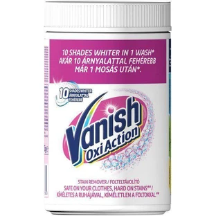 Рідина для зняття білого лаку Vanish Oxi Action 21 миття 625 г