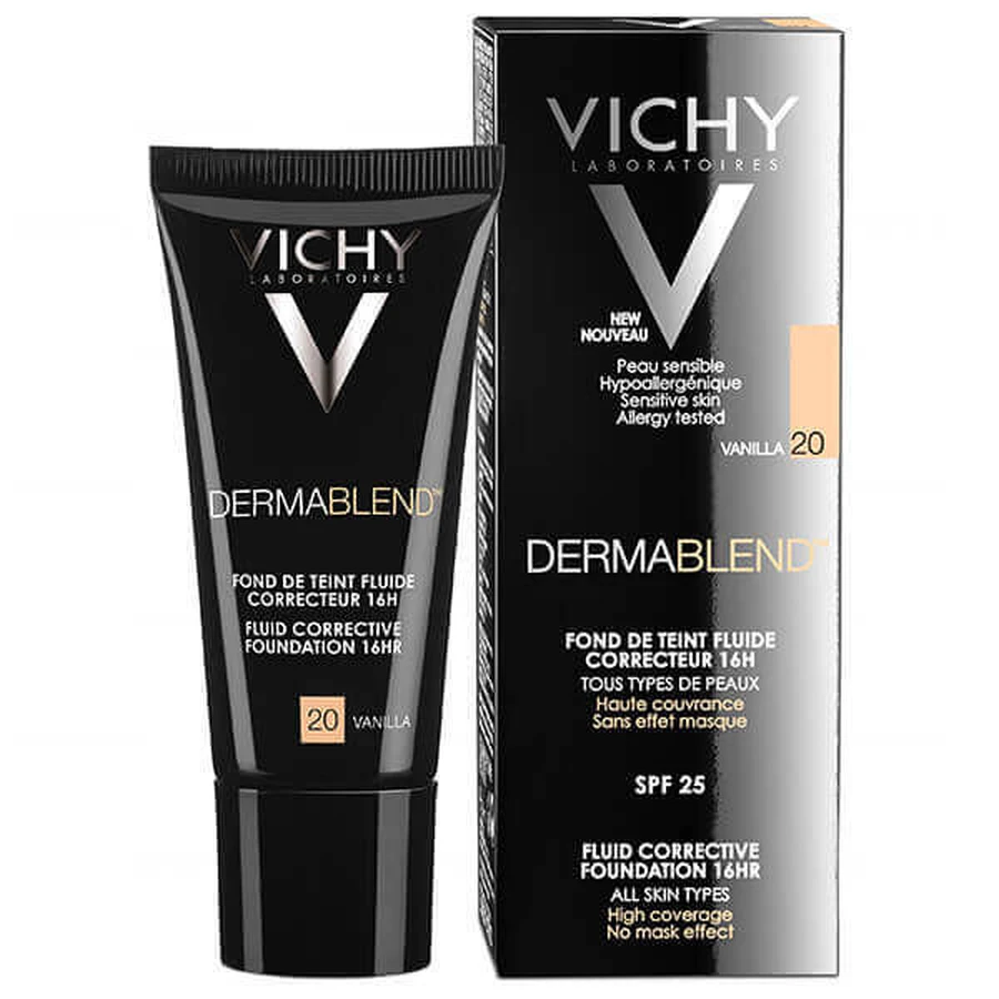 Vichy Dermablend Коригувальний флюїд ваніль 20 30 мл: ціни та характеристики