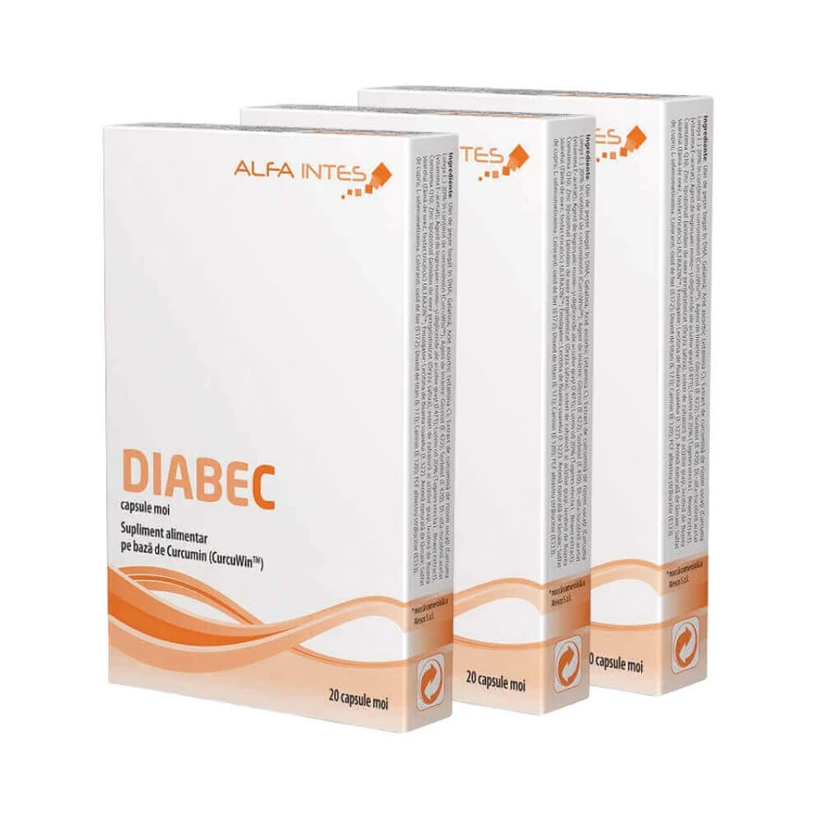 Діабек Alfa Intes Diabec, 3 х 20 капсул: ціни та характеристики