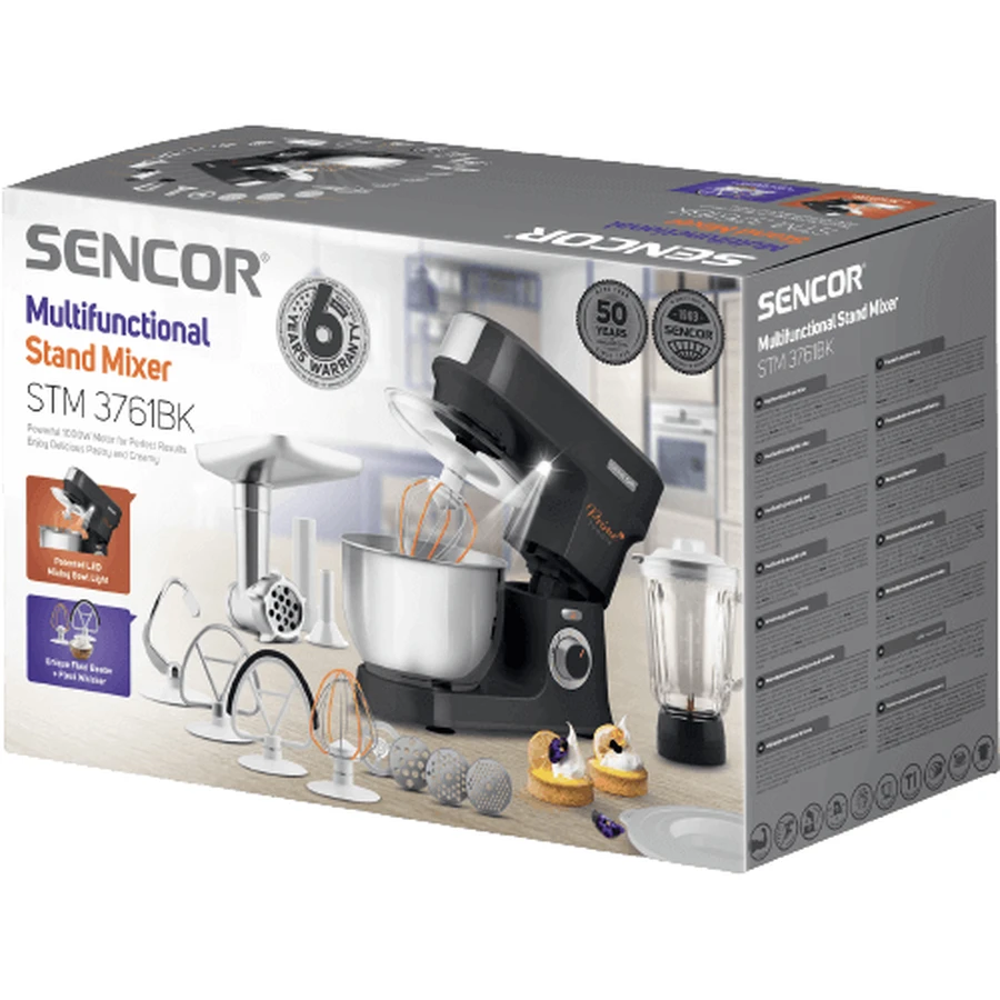 Кухонний комбайн Sencor STM 3761BK: ціни та характеристики