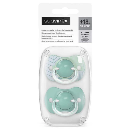Suavinex Dreams SX Pro, фізіологічний манекен, силіконовий, морський, від 18 місяців, 2 штуки: ціни та характеристики