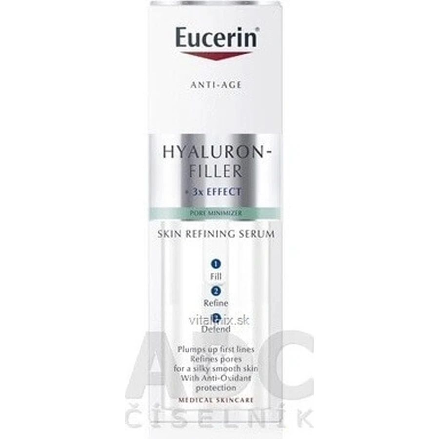 Сироватка Eucerin HYALURON-FILLER Skin Refiner 1×30 мл, антивікова, покращувальна сироватка для шкіри: ціни та характеристики