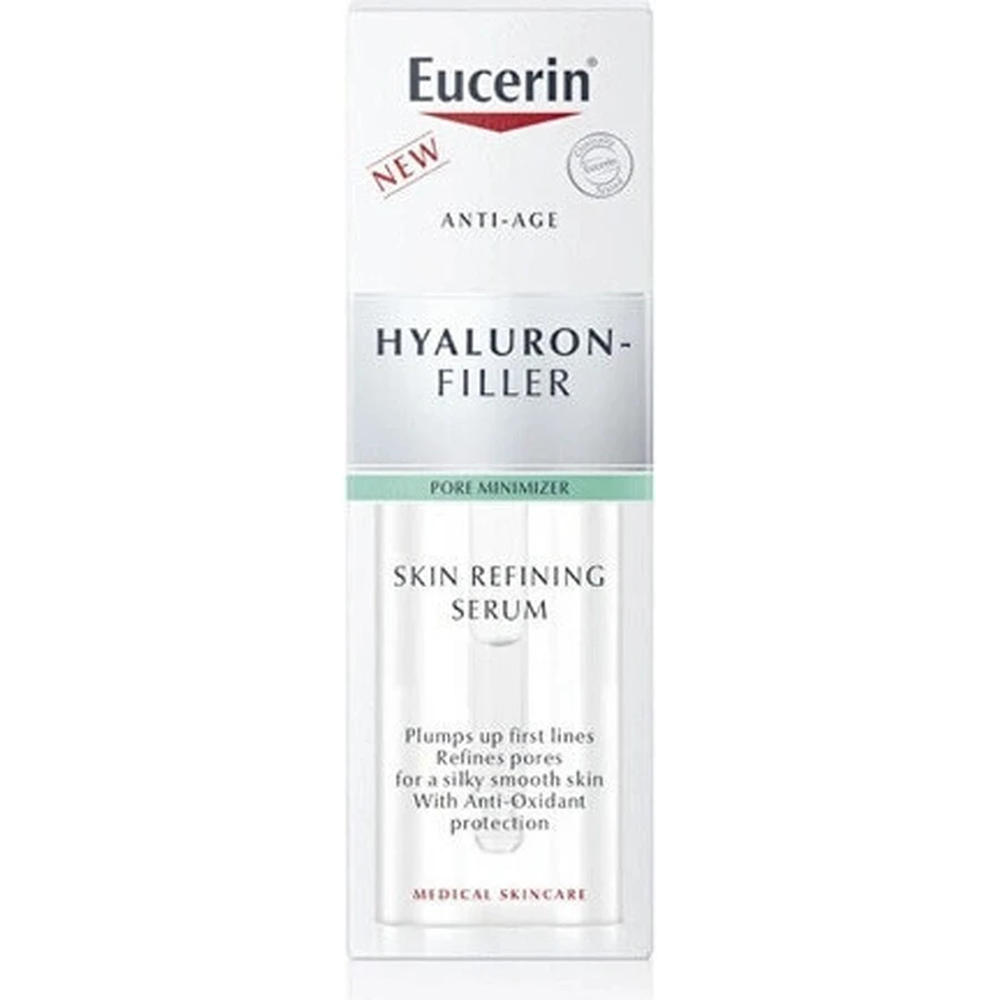 Сироватка Eucerin HYALURON-FILLER Skin Refiner 1×30 мл, антивікова, покращувальна сироватка для шкіри: ціни та характеристики