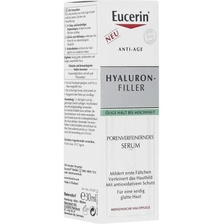 Сироватка Eucerin HYALURON-FILLER Skin Refiner 1×30 мл, антивікова, покращувальна сироватка для шкіри: ціни та характеристики