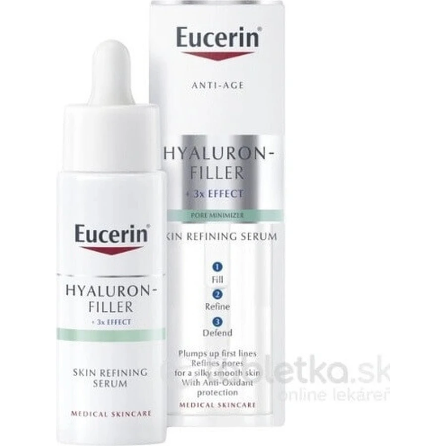 Сироватка Eucerin HYALURON-FILLER Skin Refiner 1×30 мл, антивікова, покращувальна сироватка для шкіри: ціни та характеристики