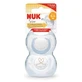 Пустышка Nuk Star Blue силиконовая, 0-6 месяцев, 2 шт.