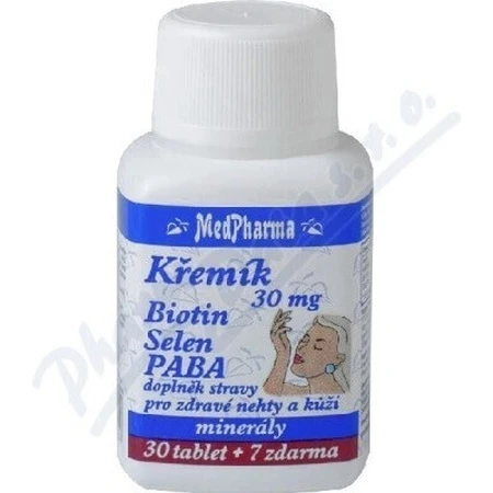 MedPharma KREMIK 30мг+Биотин+Селен+ПАБА 1×37 табл, пищевая добавка: цены и характеристики