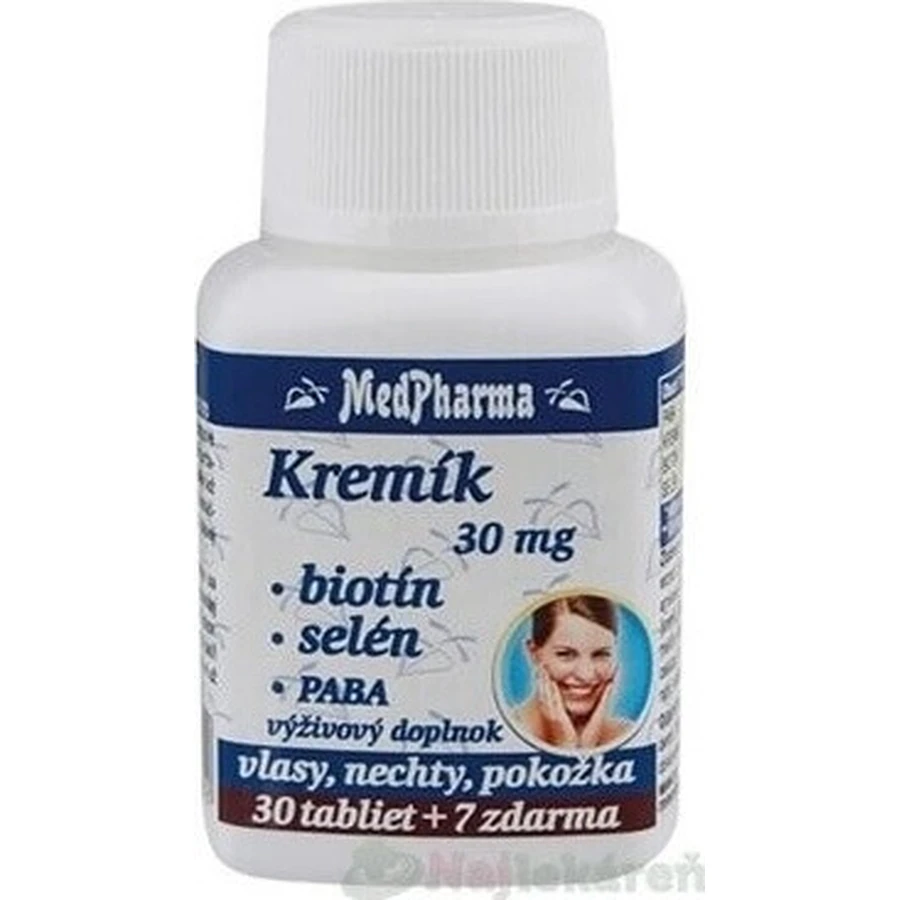 MedPharma KREMIK 30мг+Биотин+Селен+ПАБА 1×37 табл, пищевая добавка: цены и характеристики