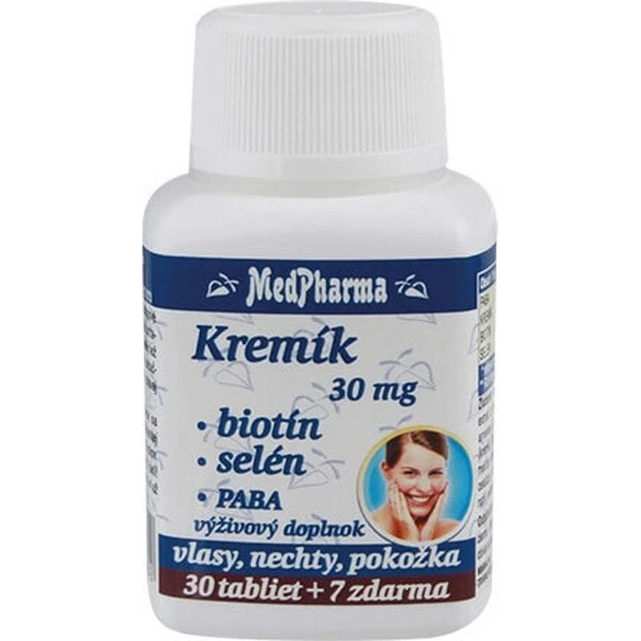 MedPharma KREMIK 30мг+Биотин+Селен+ПАБА 1×37 табл, пищевая добавка: цены и характеристики