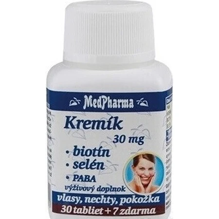 MedPharma KREMIK 30мг+Биотин+Селен+ПАБА 1×37 табл, пищевая добавка: цены и характеристики