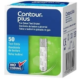 Тест-полоски Ascensia Diabetes Care Contour Plus для определения уровня глюкозы в крови, 50 шт.