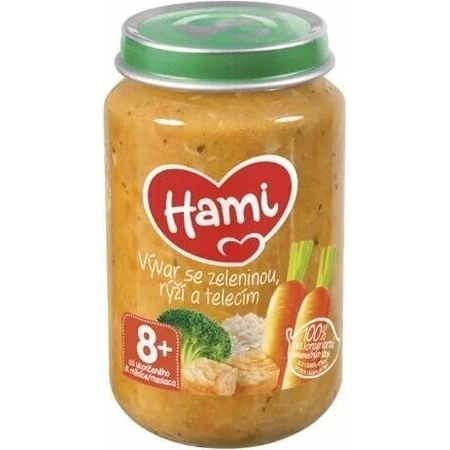 HAMI starter Бульон с овощами, рисом и сосками 1×200 г, мясо-овощная закуска: цены и характеристики