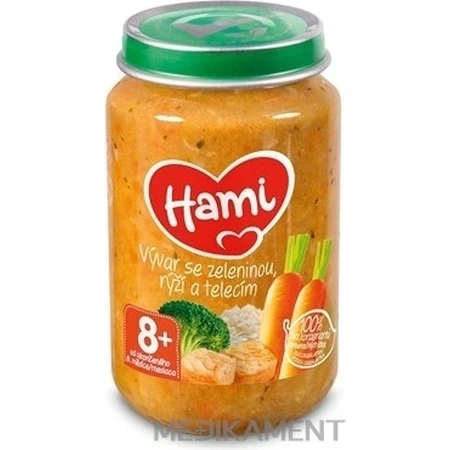 HAMI starter Бульон с овощами, рисом и сосками 1×200 г, мясо-овощная закуска: цены и характеристики