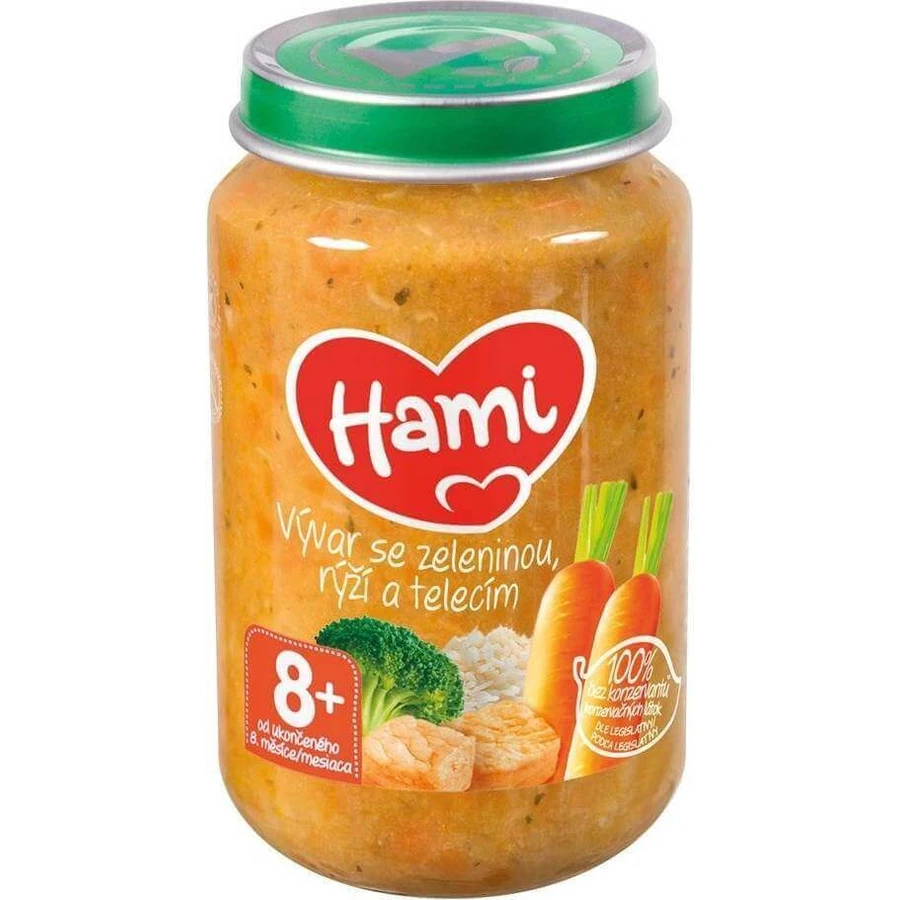 HAMI starter Бульон с овощами, рисом и сосками 1×200 г, мясо-овощная закуска: цены и характеристики