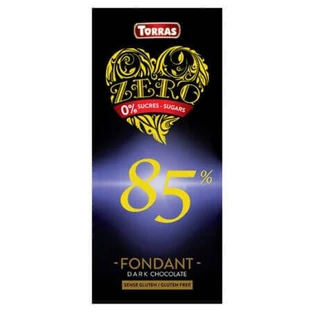 Чорний шоколад з 85% какао, 75 г, Torras