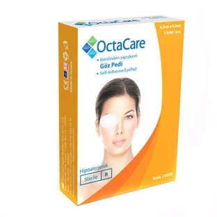 Стерильный глазной пластырь OctaCare, 6,5x9,5 см, Octamed