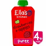Пюре из клубники и яблок, 120 г, Ella's Kitchen
