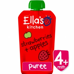 Пюре из клубники и яблок, 120 г, Ella's Kitchen