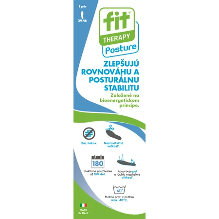 Вкладиші для чоловічого взуття 39-46 2 x 1 шт Fit Therapy Posture Чоловічі вкладиші для взуття 39-46 2 x 1 шт: ціни та характеристики