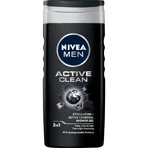 Nivea Men, Энзим для душа 3 в 1 для лица, тела и волос, Active Clean, 250 мл: цены и характеристики