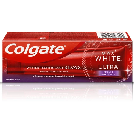 Colgate Max White Ultra Multiprotect отбеливающая зубная паста 50 мл: цены и характеристики