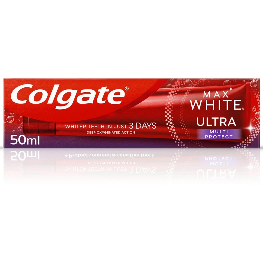 Colgate Max White Ultra Multiprotect отбеливающая зубная паста 50 мл: цены и характеристики