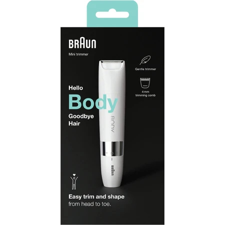 Электрический триммер Braun Body Mini Trimmer BS1000 для удаления волос на теле: цены и характеристики