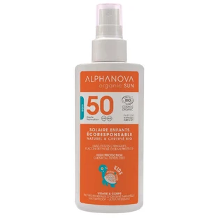 Alphanova Sun Kids Bio, солнцезащитный спрей для детей, гипоаллергенный, SPF 50, 125 г