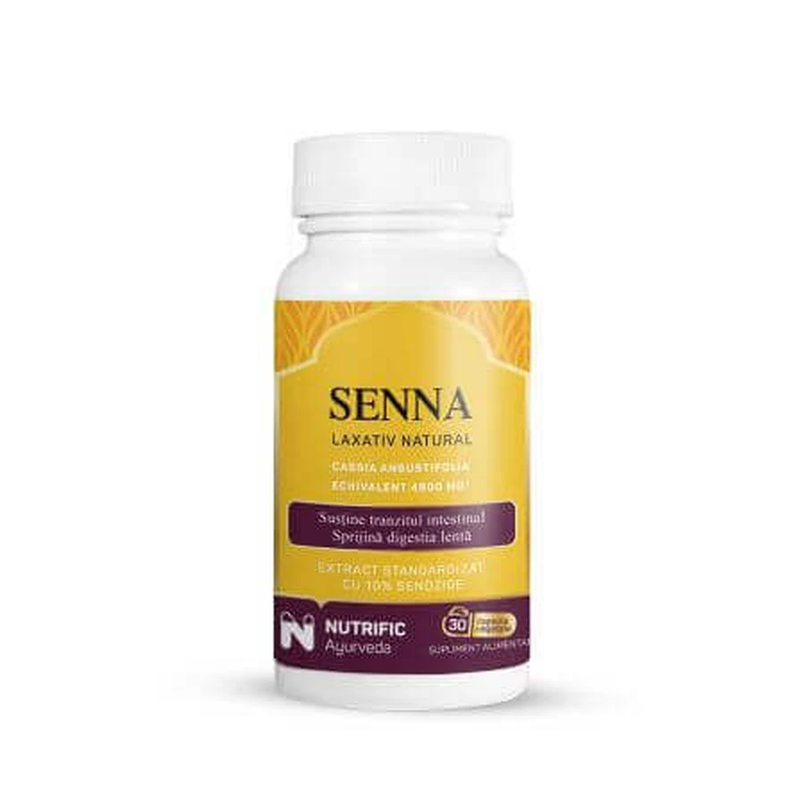 Сенна натуральне проносне, 30 капсул, Nutrific: ціни та характеристики