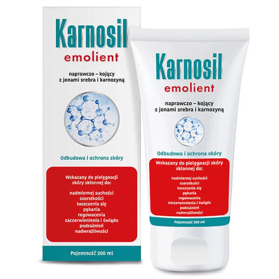 Эмолент Deep Pharma Karnosil Emolient с ионами серебра и карнозином, смягчающий, 200 мл: цены и характеристики