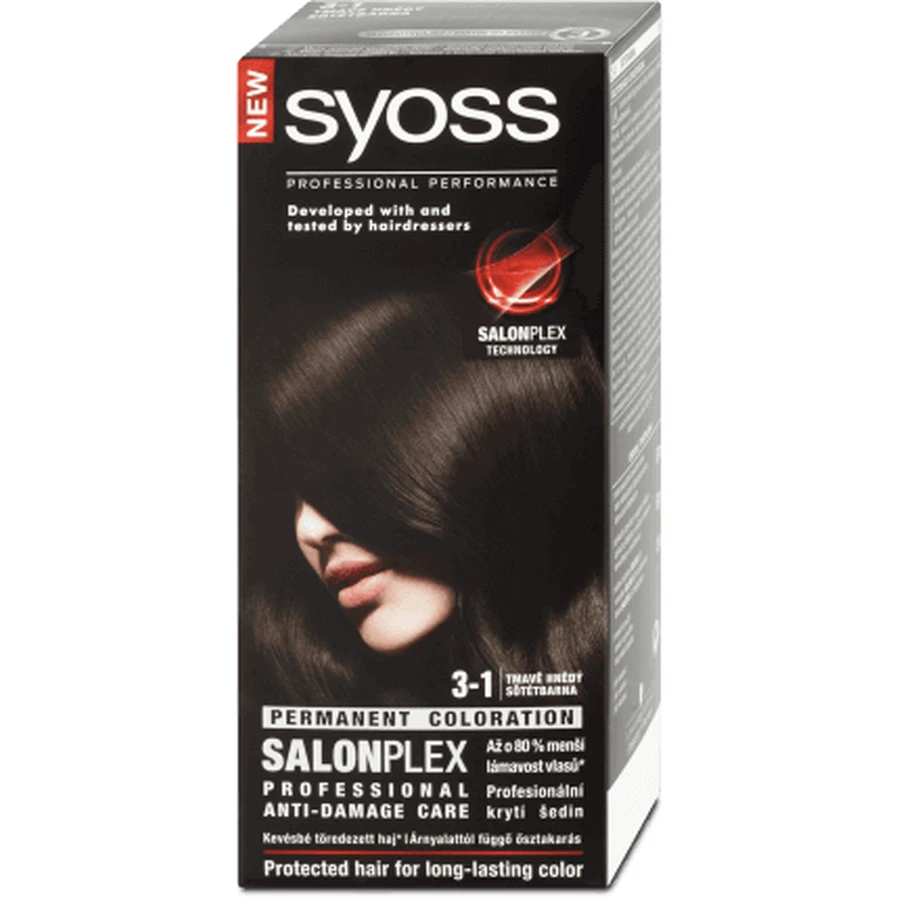 Syoss Colour Перманентна ґрунт-фарба 3-1 темна, 1 шт: ціни та характеристики