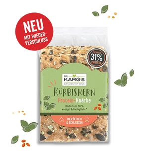Протеиновые крекеры с тыквенными семечками, 150 г, Dr Karg's