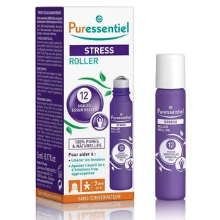 Антистрессовый ролик Puressentiel Stress Roller с12 эфирными маслами, 5 мл