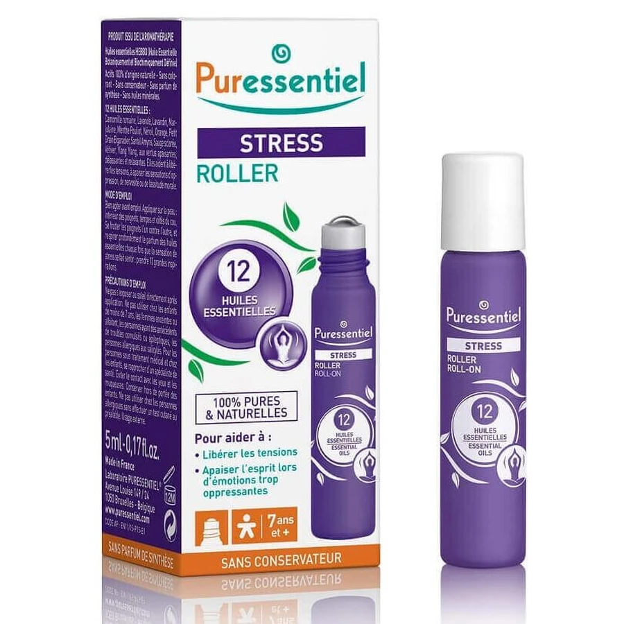 Антистрессовый ролик Puressentiel Stress Roller с12 эфирными маслами, 5 мл: цены и характеристики