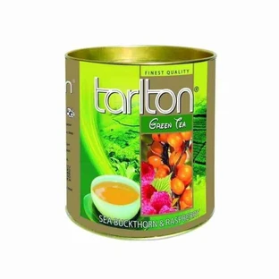 Зелений чай малина та обліпиха 100г Tarlton