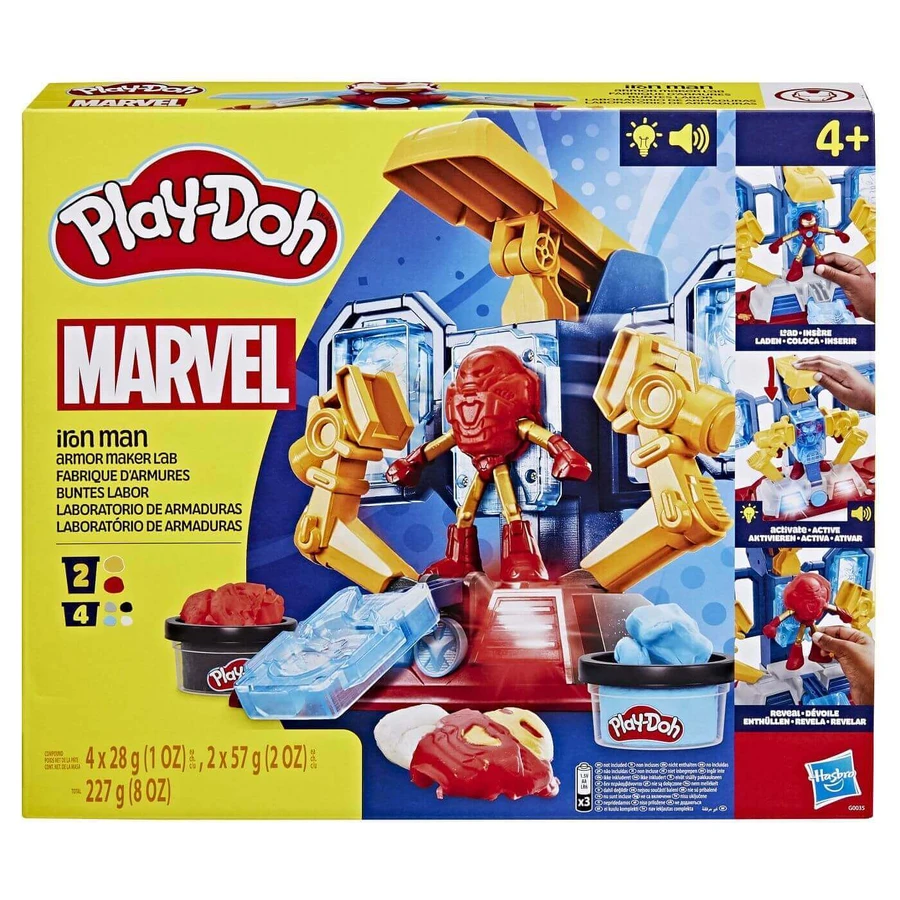 Железный человек Marvel Armour Lab, 10 см, +4 года, Play Doh: цены и характеристики
