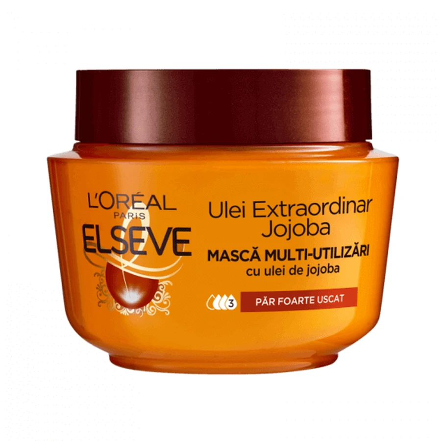 Багатоцільова маска для волосся Extraordinary Jojoba Oil, 300 мл, Elseve: ціни та характеристики