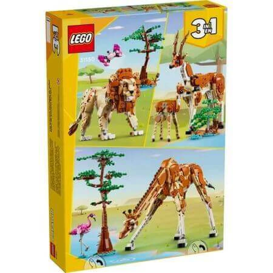 Дикі тварини сафарі, +9 років, 31150, Lego Creator 3 в 1: ціни та характеристики
