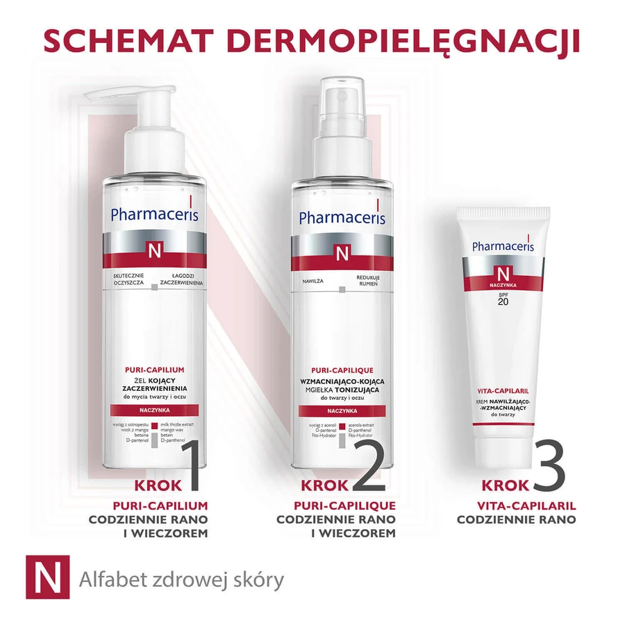 Pharmaceris N Vita-Capilaril зволожуючий та зміцнюючий крем SPF 20 50 мл: ціни та характеристики