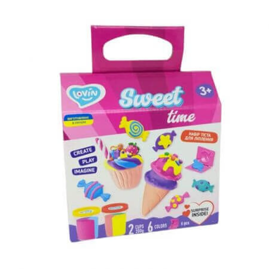 Набір пластиліну Sweet Time Lovin'Do, +3 роки, 6 кольорів, Okto: ціни та характеристики