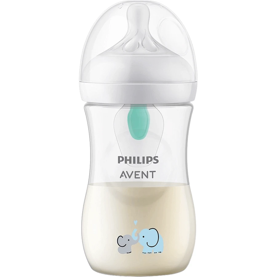 Philips Avent Faa Natural Response с клапаном AirFree 260 мл, 1м+ слоненок: цены и характеристики