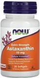 Астаксантин Extra Strength Now Foods 10 мг желатинові капсули №30