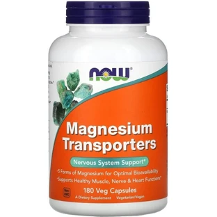 Магнію комплекс Now Foods Magnesium Transporters, 180 капсул