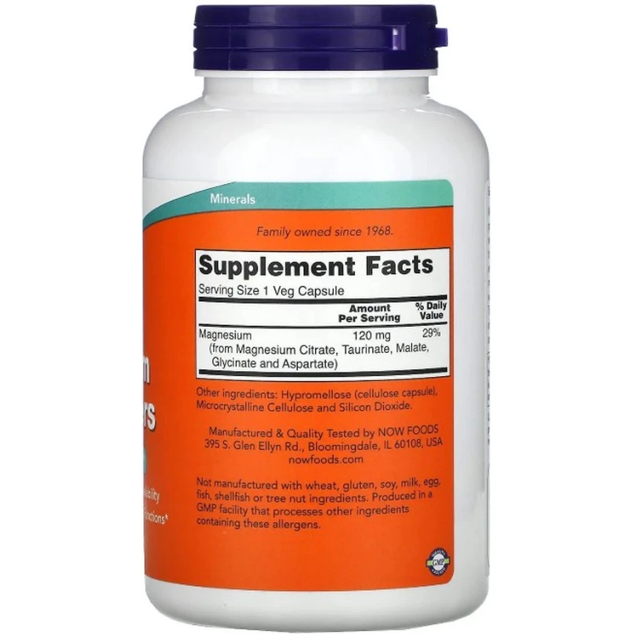 Магнію комплекс Now Foods Magnesium Transporters, 180 капсул: ціни та характеристики