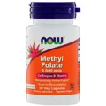 Метил фолат, Methyl Folate, Now Foods, 5.000 мкг, 50 капсул