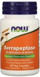Серрапептаза, Now Foods Serrapeptase,  60 вегетаріанських капсул