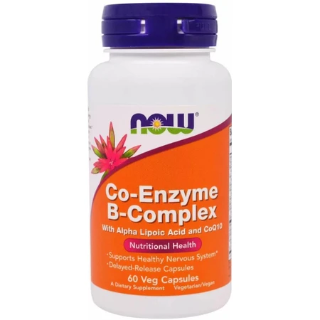 Витамины группы В, комплекс, Coenzyme B-Complex, Now Foods, 60 вегетарианских капсул: цены и характеристики