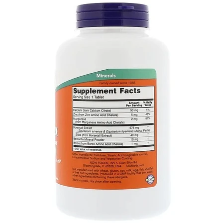 Кремниевый комплекс Now Foods Silica Complex для здоровья кожи и суставов 180 таблеток: цены и характеристики
