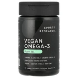 Омега 3, Vegan Omega-3 1400 mg Sports Research, 60 м'яких капсул